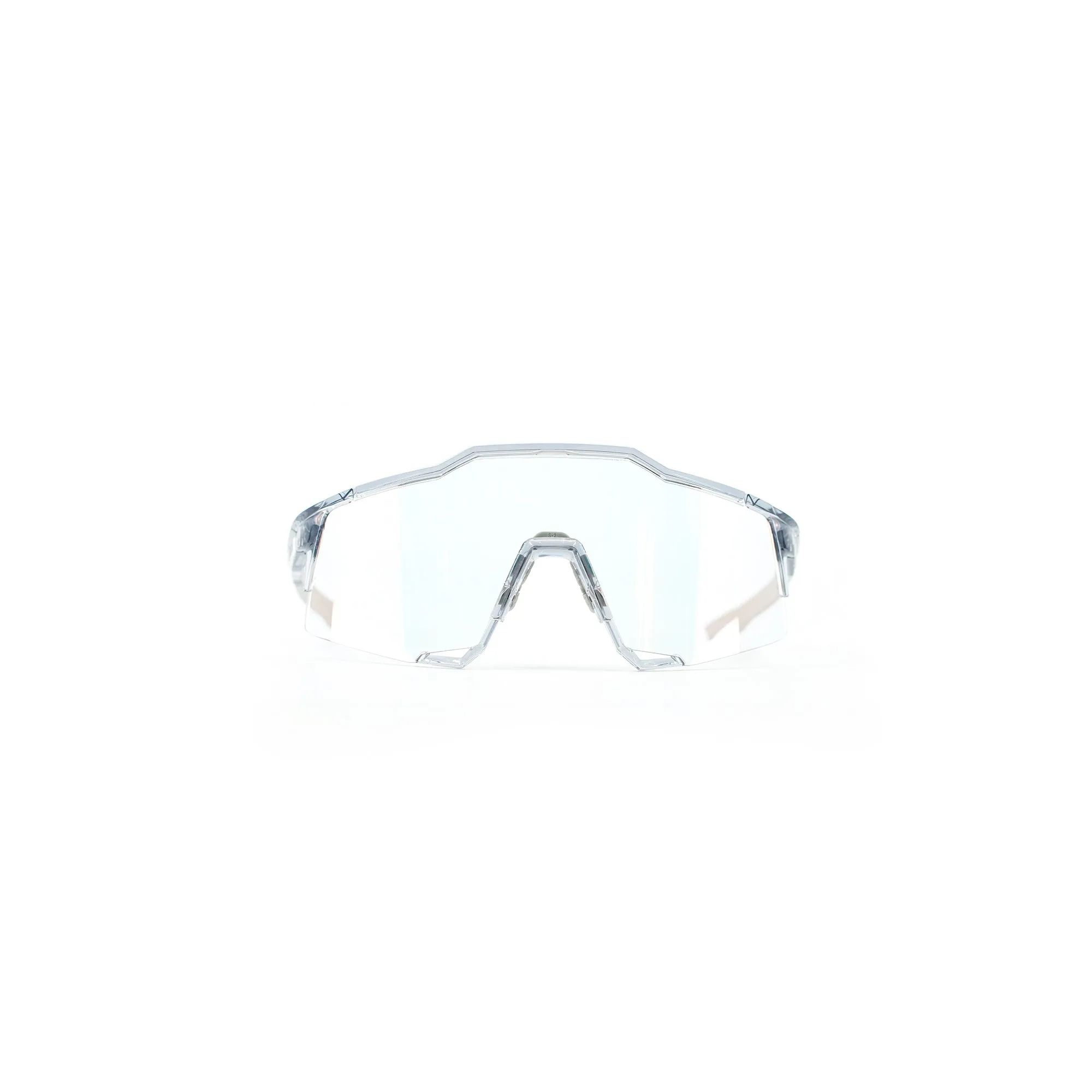 100% Speedcraft Sunglasses - Polished Translucent Grey (Rose Gold Photochromic Lens)