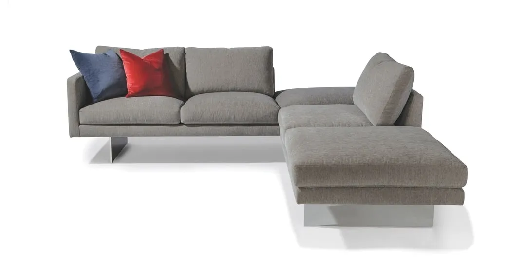 1439-207 Armless Chair Right Ottoman