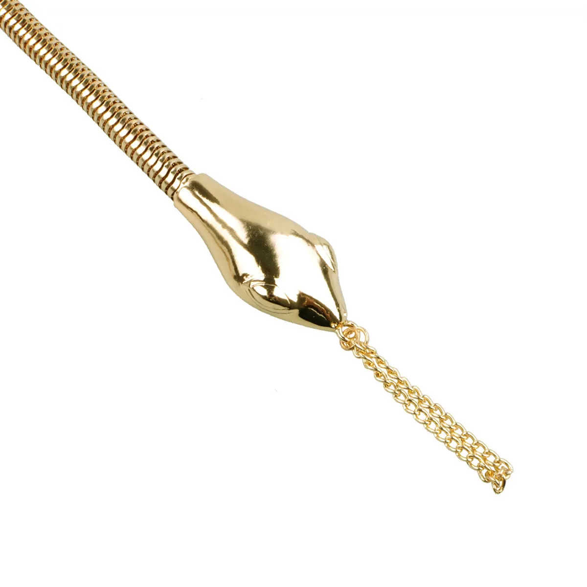 18K Gold-Plated Snake Chain Ankle-To-Ring Anklet