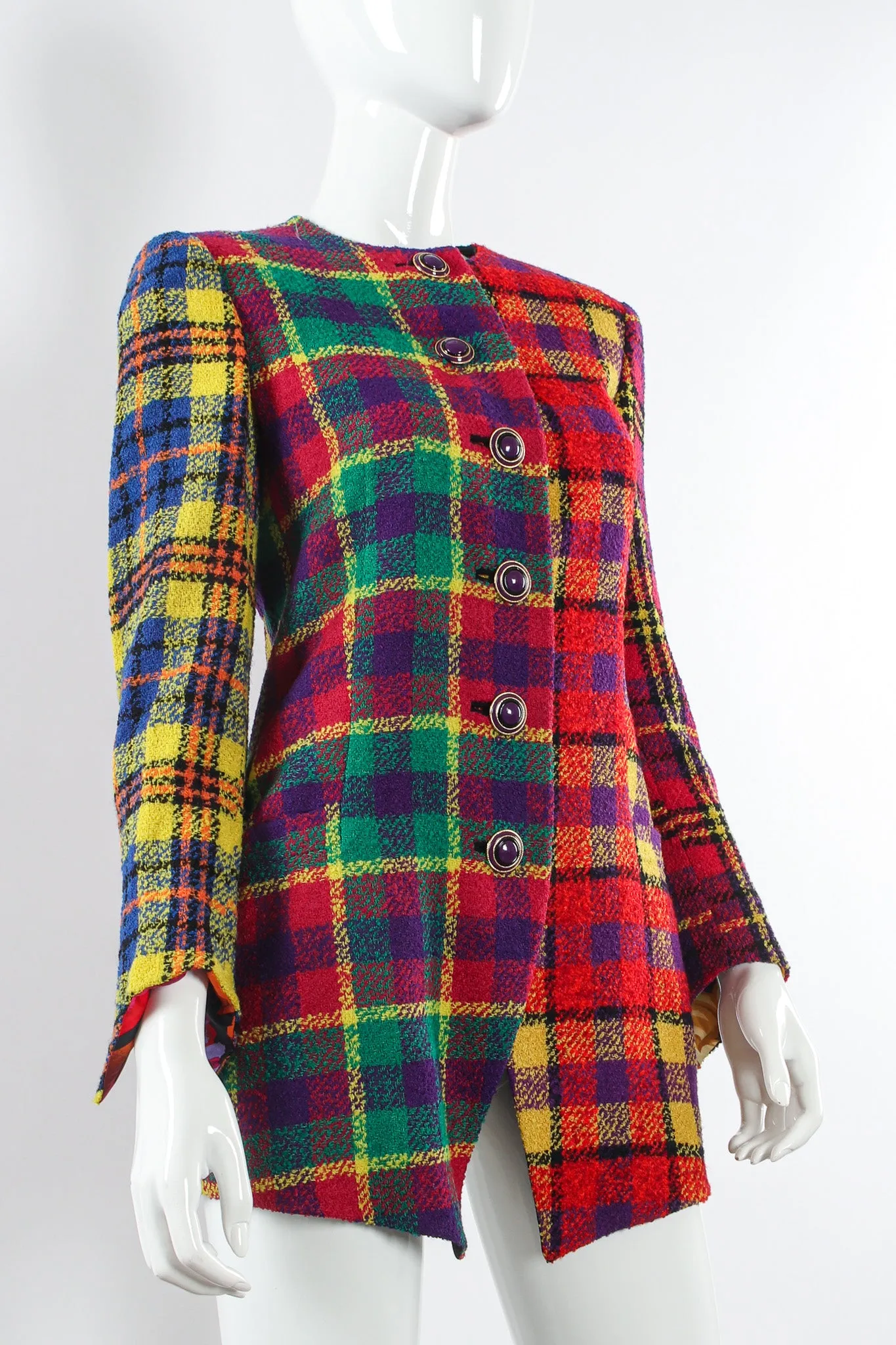 1991 A/W Rainbow Tartan Plaid Jacket