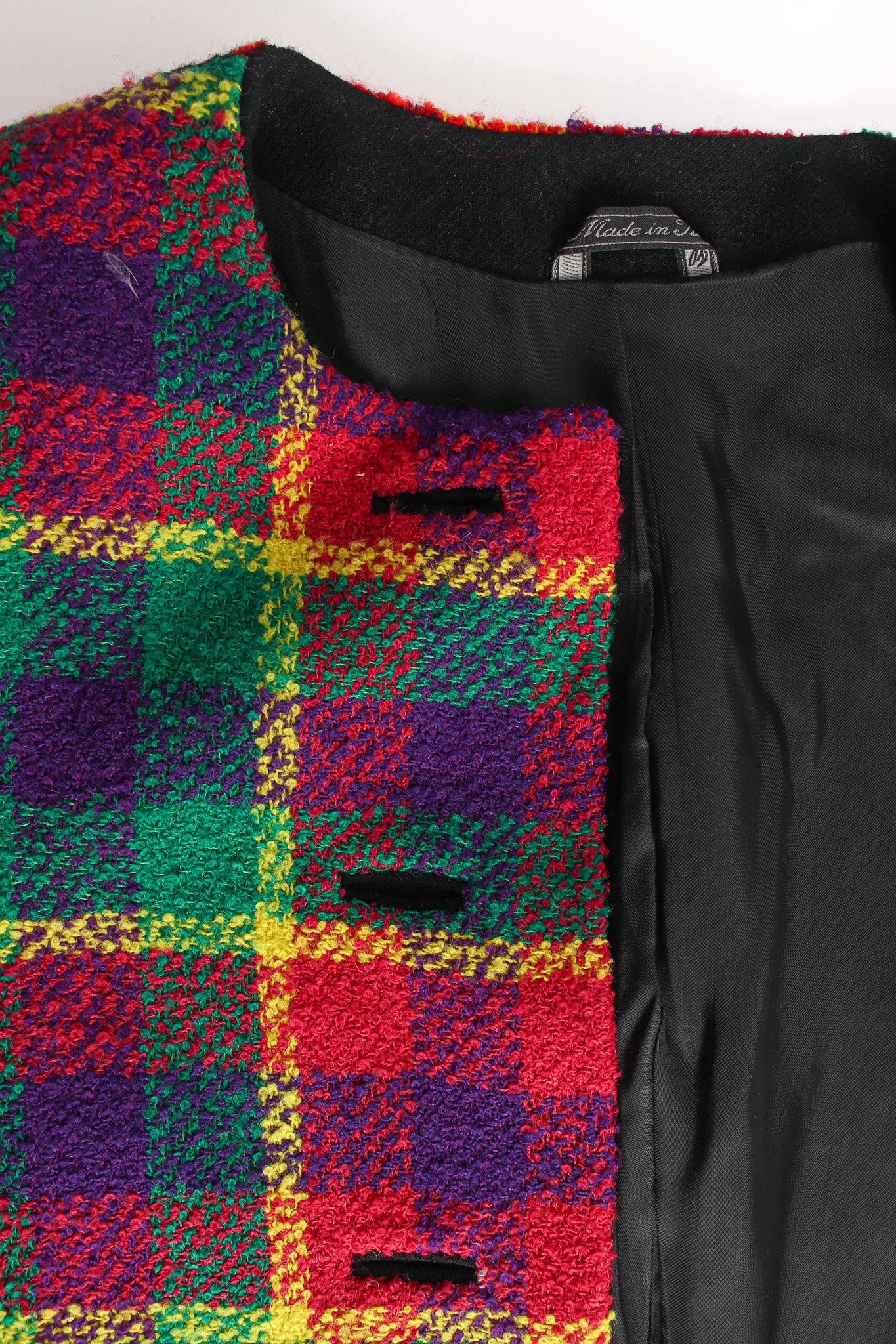 1991 A/W Rainbow Tartan Plaid Jacket