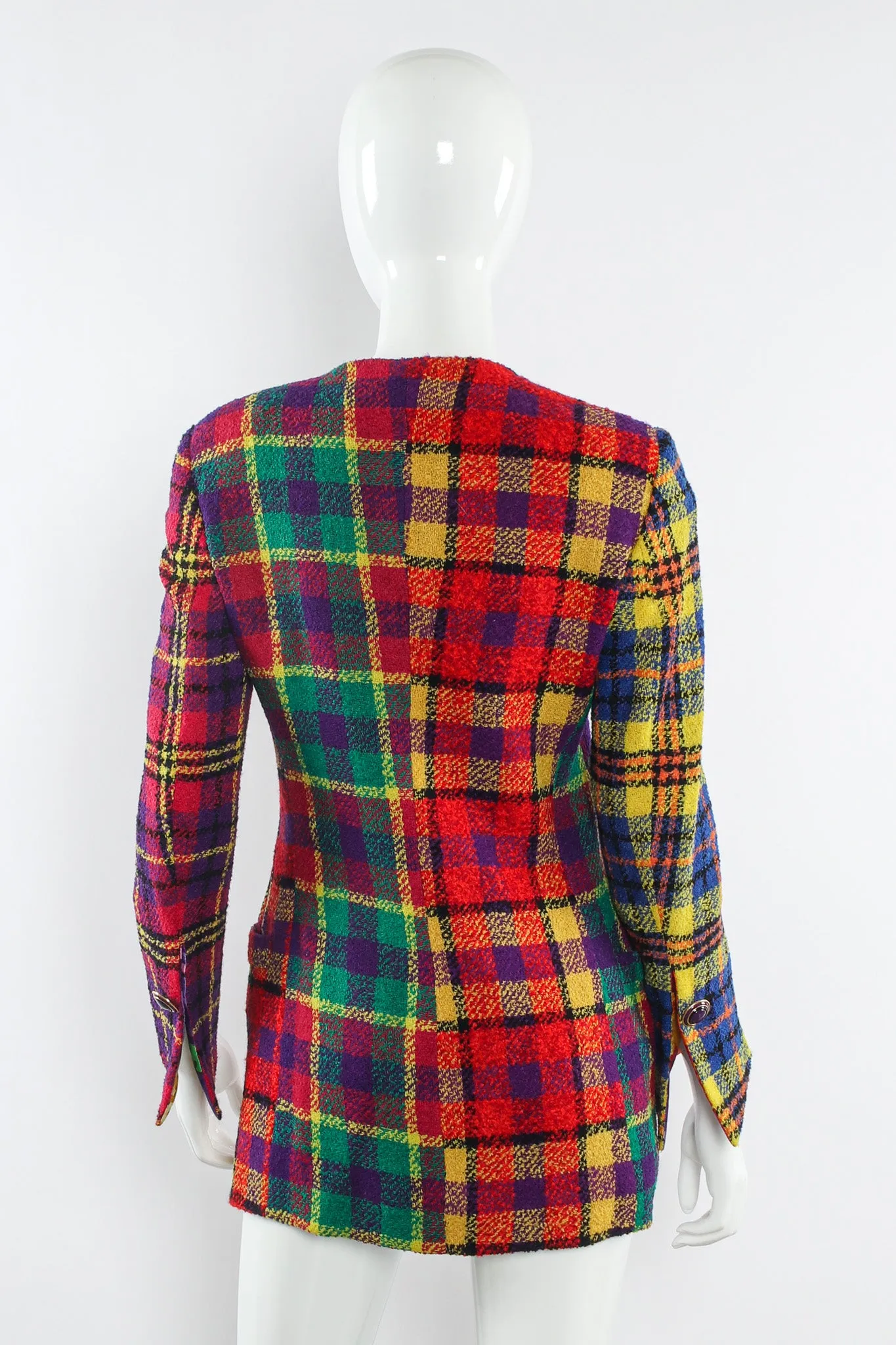 1991 A/W Rainbow Tartan Plaid Jacket
