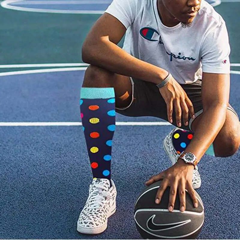 2-Pairs Fashion Cute Compression Socks 20-25 mmHg for Man and Woman | ACTINPUT