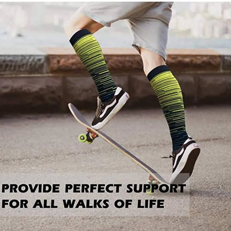 2-Pairs Striped Compression Socks 20-25 mmHG For Man and Woman | ACTINPUT