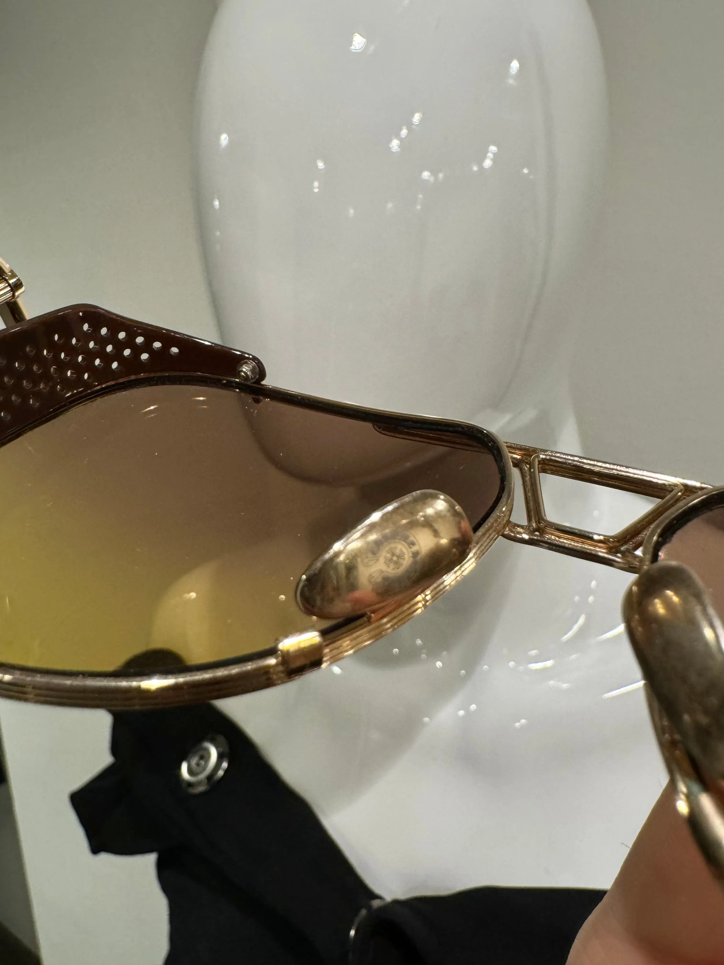 2000s Chrome Hearts “wet tee” 925 silver sunglasses