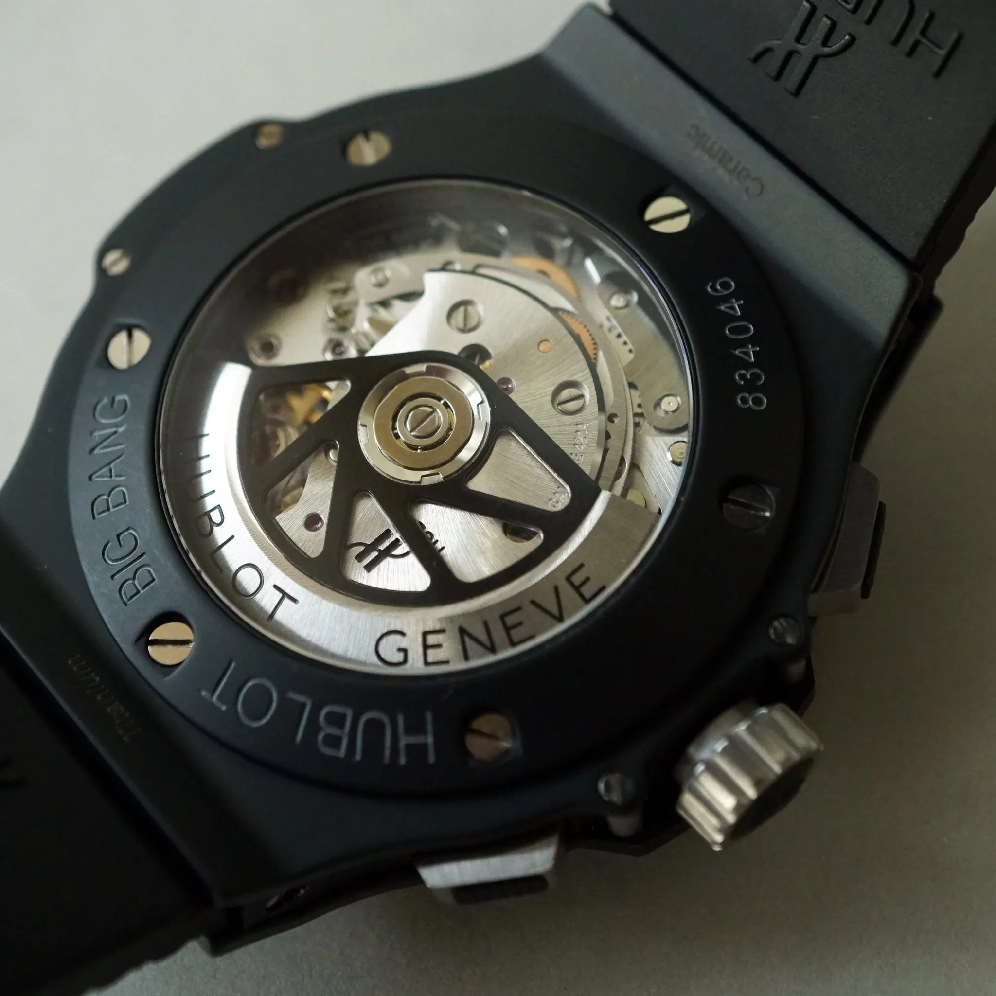 2011 HUBLOT 311.CI.1170.GR BIG BANG AERO BANG BLACK MAGIC CERAMIC SKELETON 2018 SERVICED