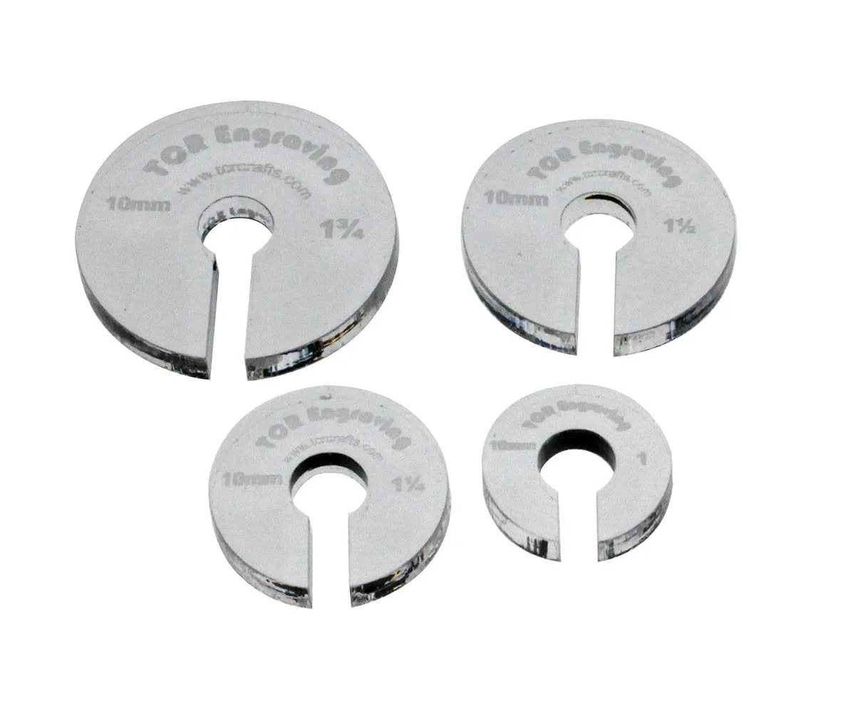 4 Hopper Foot Offsets for 10mm" Foot - Template - Quilting