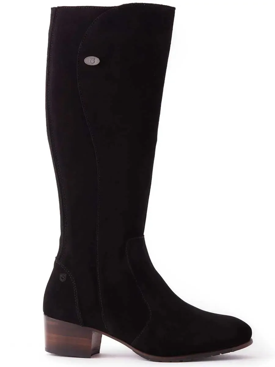 40% OFF DUBARRY Downpatrick Boots - Ladies Knee High - Black Suede - Size: UK 8 (EU42)