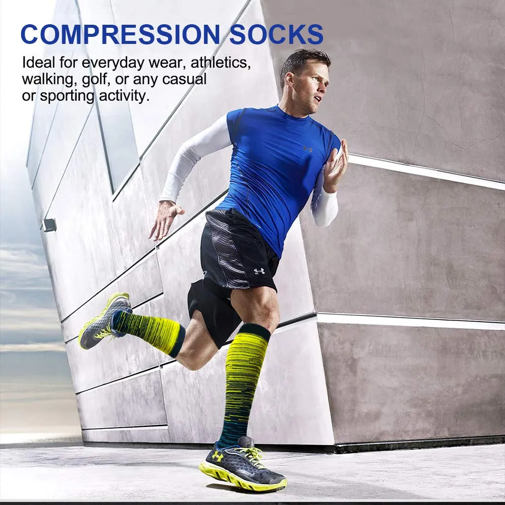 6-Pairs Gradient Change Compression Socks 20-30 mmHg for Man and Woman | ACTINPUT