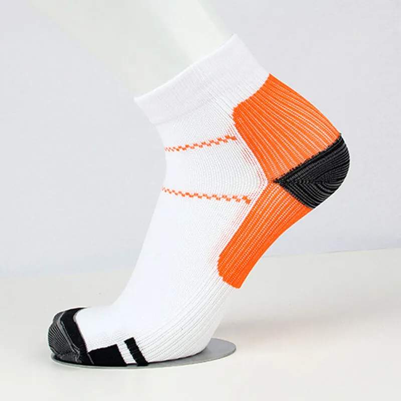 7-pairs Athlete-Plantar Fasciitis Support Low Cut Socks | Actinput
