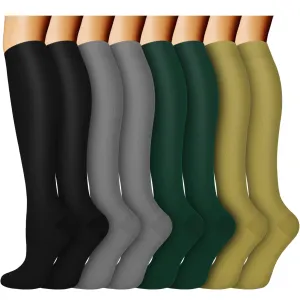 8-Pairs Cool Compression Socks 15-20 MMhg for Man and Woman | ACTINPUT