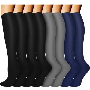 8-Pairs Cool Compression Socks 15-20 MMhg for Man and Woman | ACTINPUT