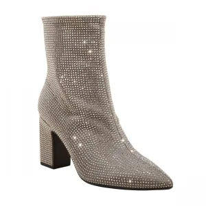 A New Day Womens Cassidy Rhinestone Ankle Boots 91636630 Silver Gray 8.5