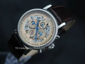 Alpha skeleton automatic watch