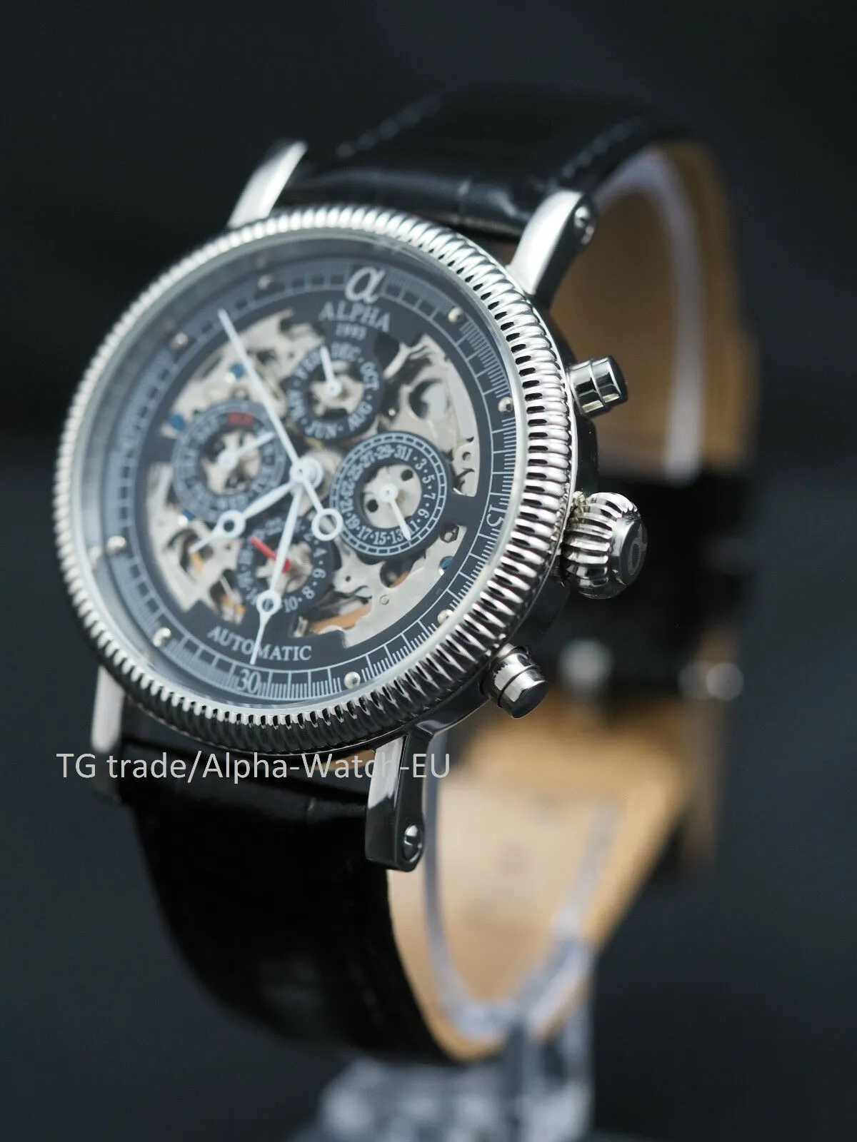 Alpha skeleton automatic watch