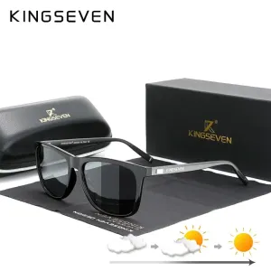 Aluminum Frame Polarized Photochromic Sunglasses for Men
