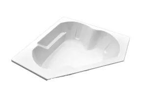 American Acrylic 60" x 60" Arm-Rest Corner Salon Spa