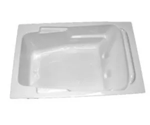 American Acrylic 71" x 41" Arm-Rest Whirlpool Tub