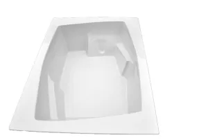 American Acrylic 72" x 54" Arm-Rest Whirlpool Tub