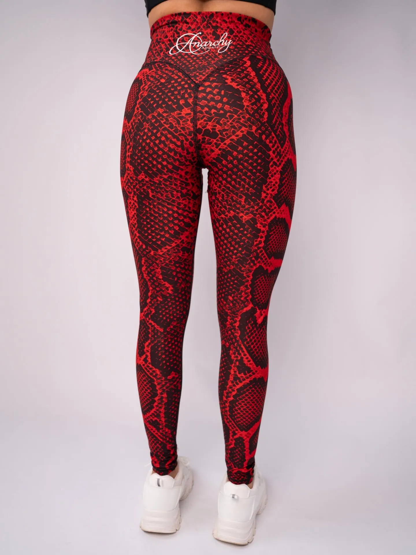 Anarchy Apparel Compression Leggings, Red Poison
