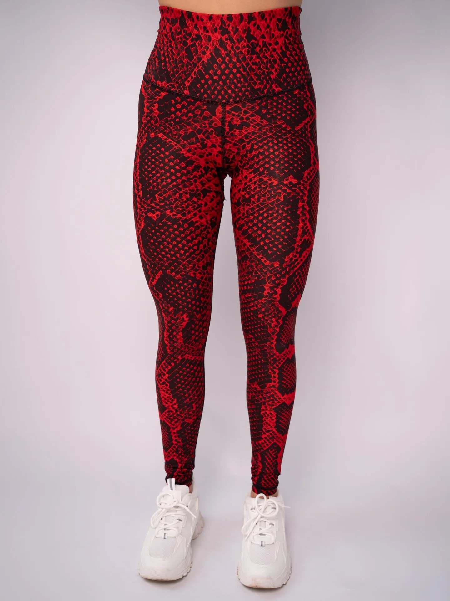 Anarchy Apparel Compression Leggings, Red Poison