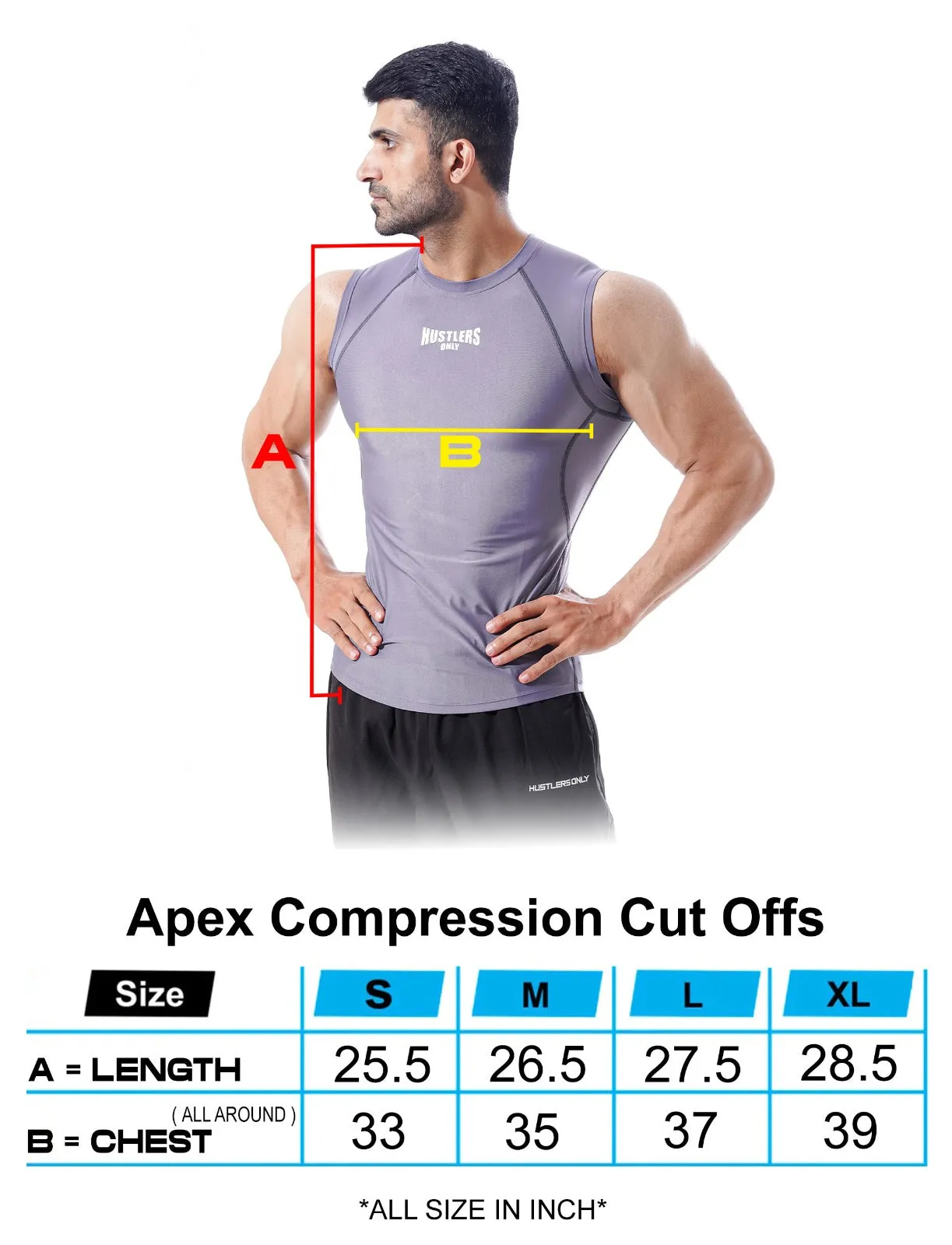 Apex Compression Cut Offs - Grey
