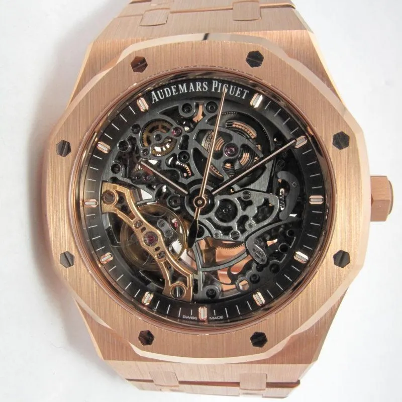 AUDEMARS PIGUET 41MM DOUBLE BALANCE ROYAL OAK SKELETON 15407OR