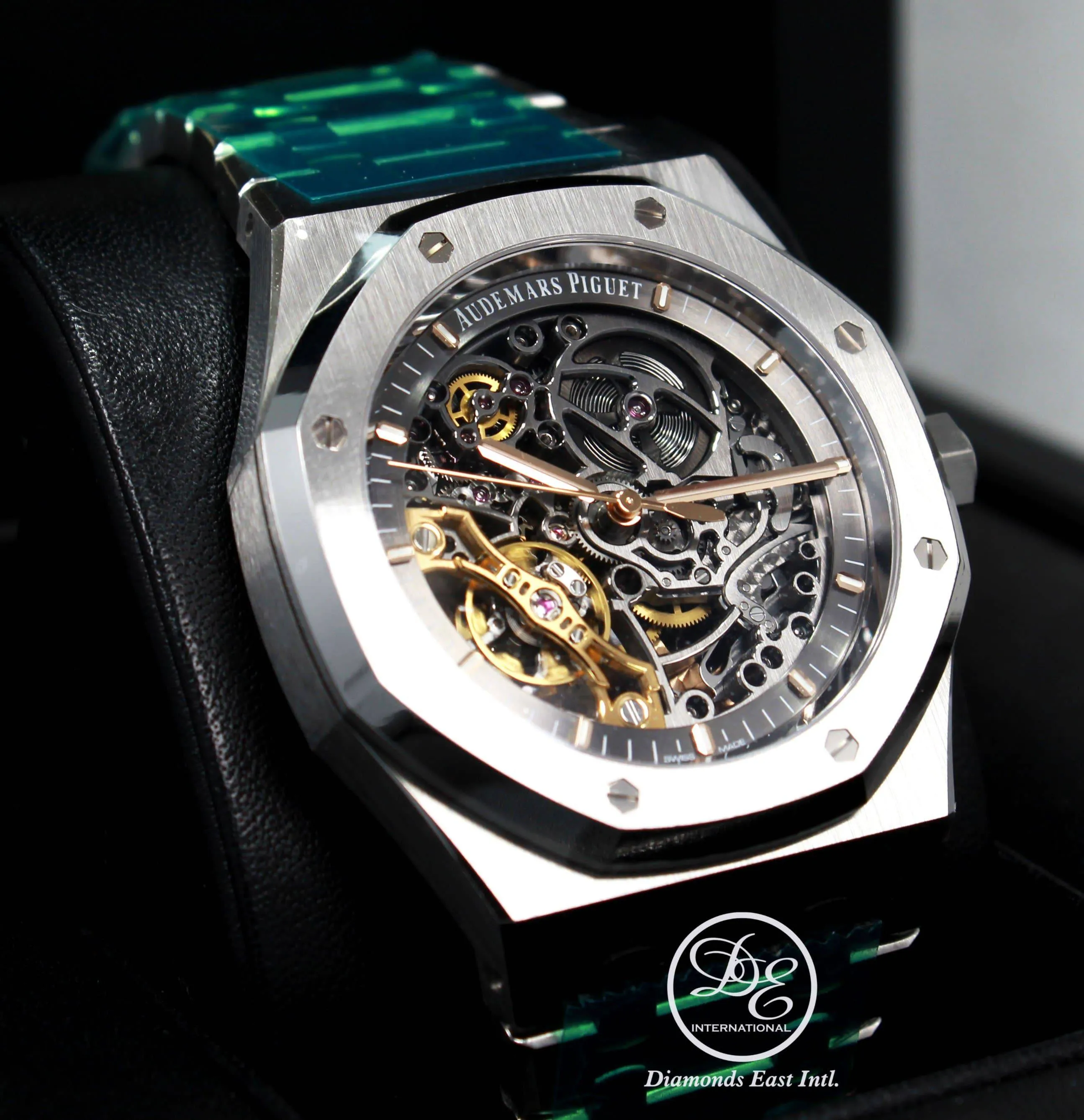 Audemars Piguet Royal Oak 41mm Grey Skeleton Dial BOX/PAPERS 15407ST.OO.1220ST.01 *NEW*