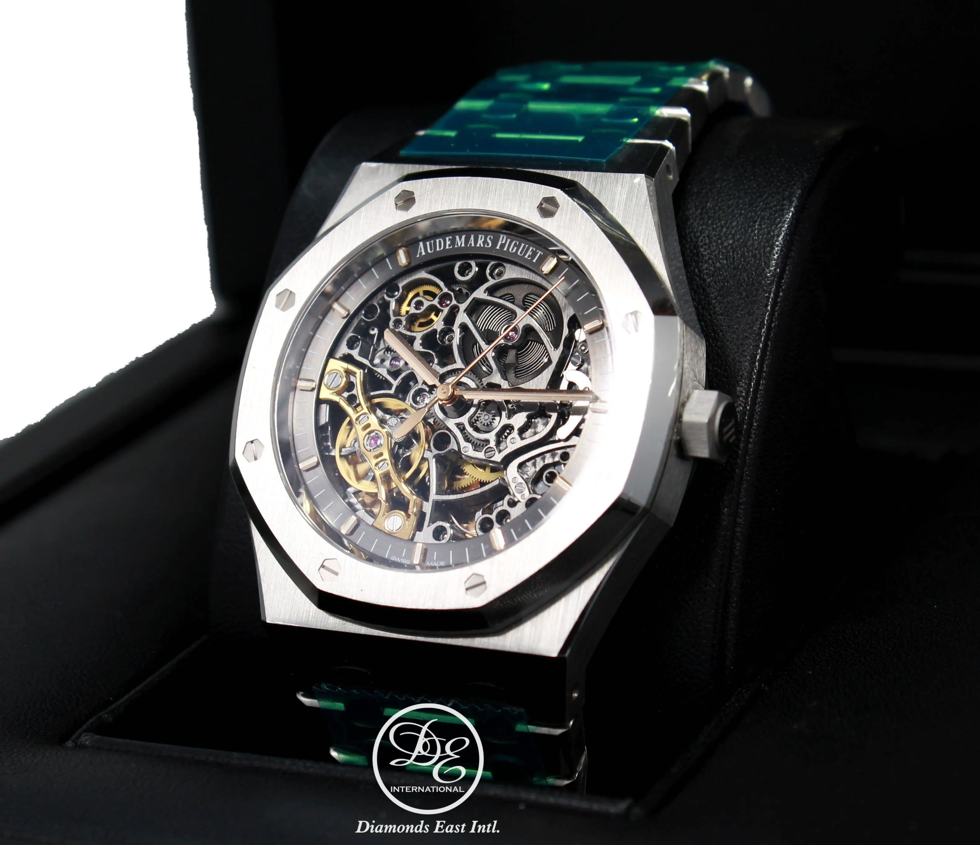Audemars Piguet Royal Oak 41mm Grey Skeleton Dial BOX/PAPERS 15407ST.OO.1220ST.01 *NEW*