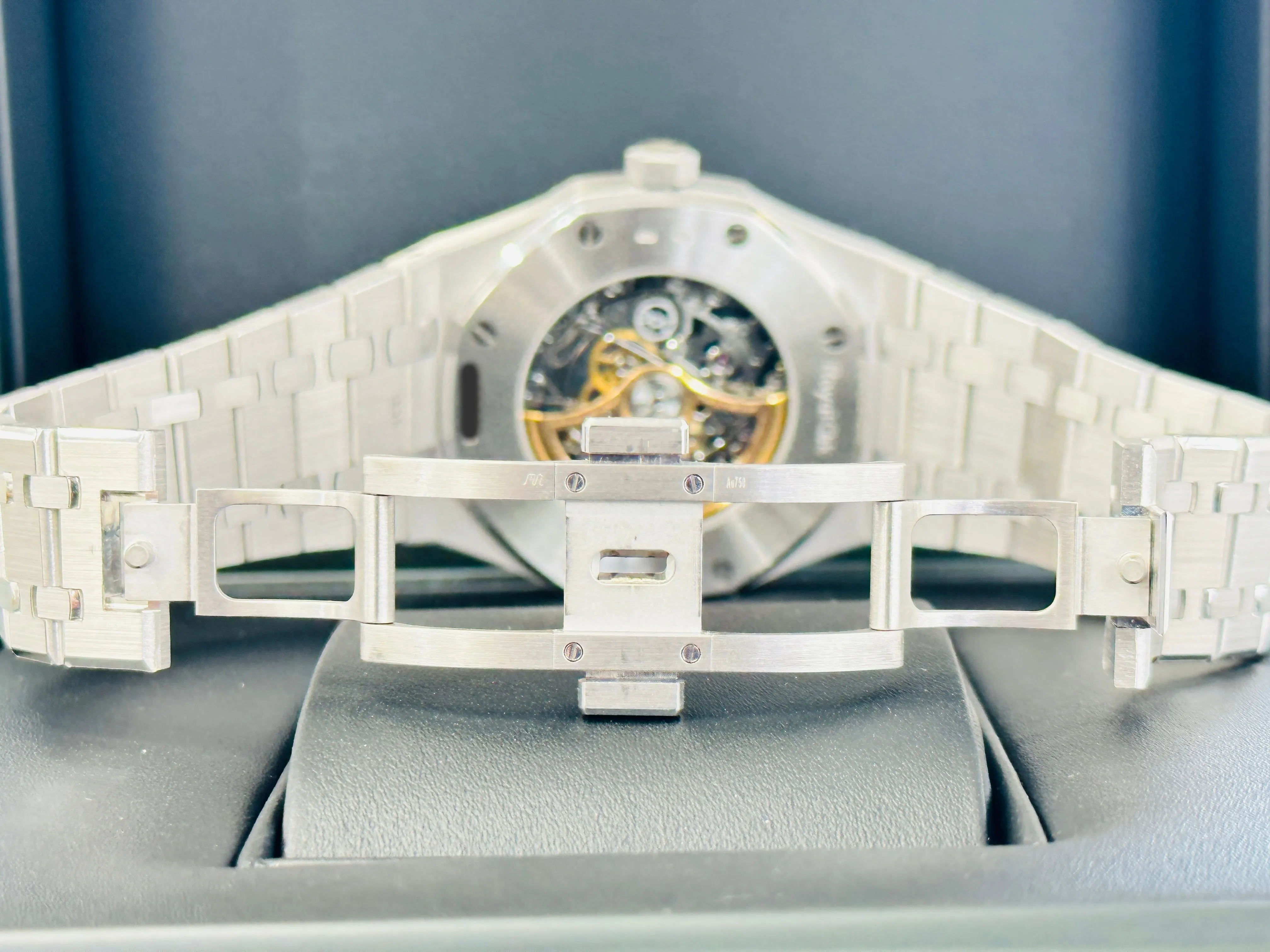 Audemars Piguet Royal Oak Double Balance Wheel Openwork White Gold Skeleton Factory Baguette Diamond Bezel 15412BC.ZZ.1220BC.01