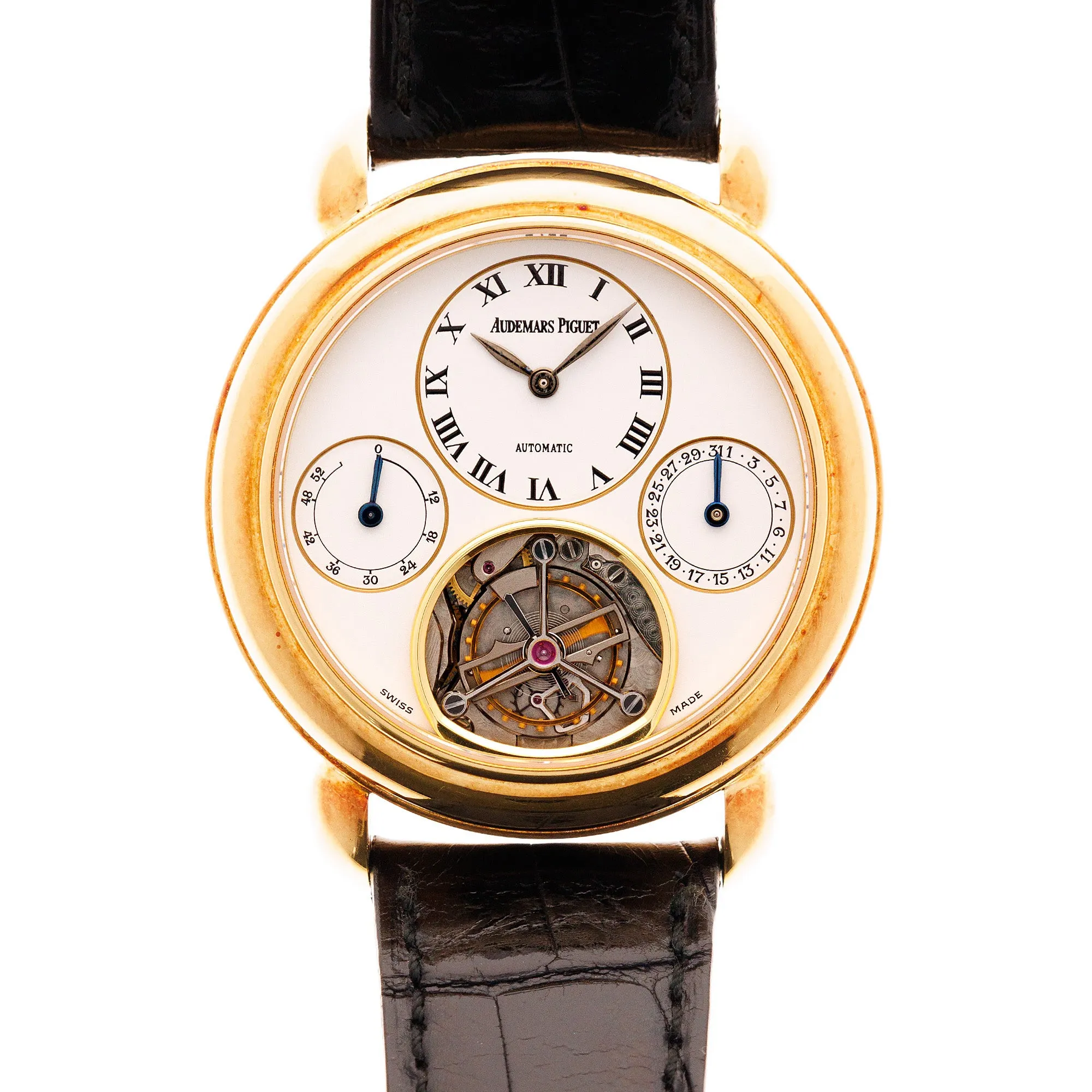 Audemars Piguet Yellow Gold Tourbillon Watch Ref. 25718BA