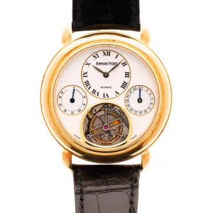 Audemars Piguet Yellow Gold Tourbillon Watch Ref. 25718BA