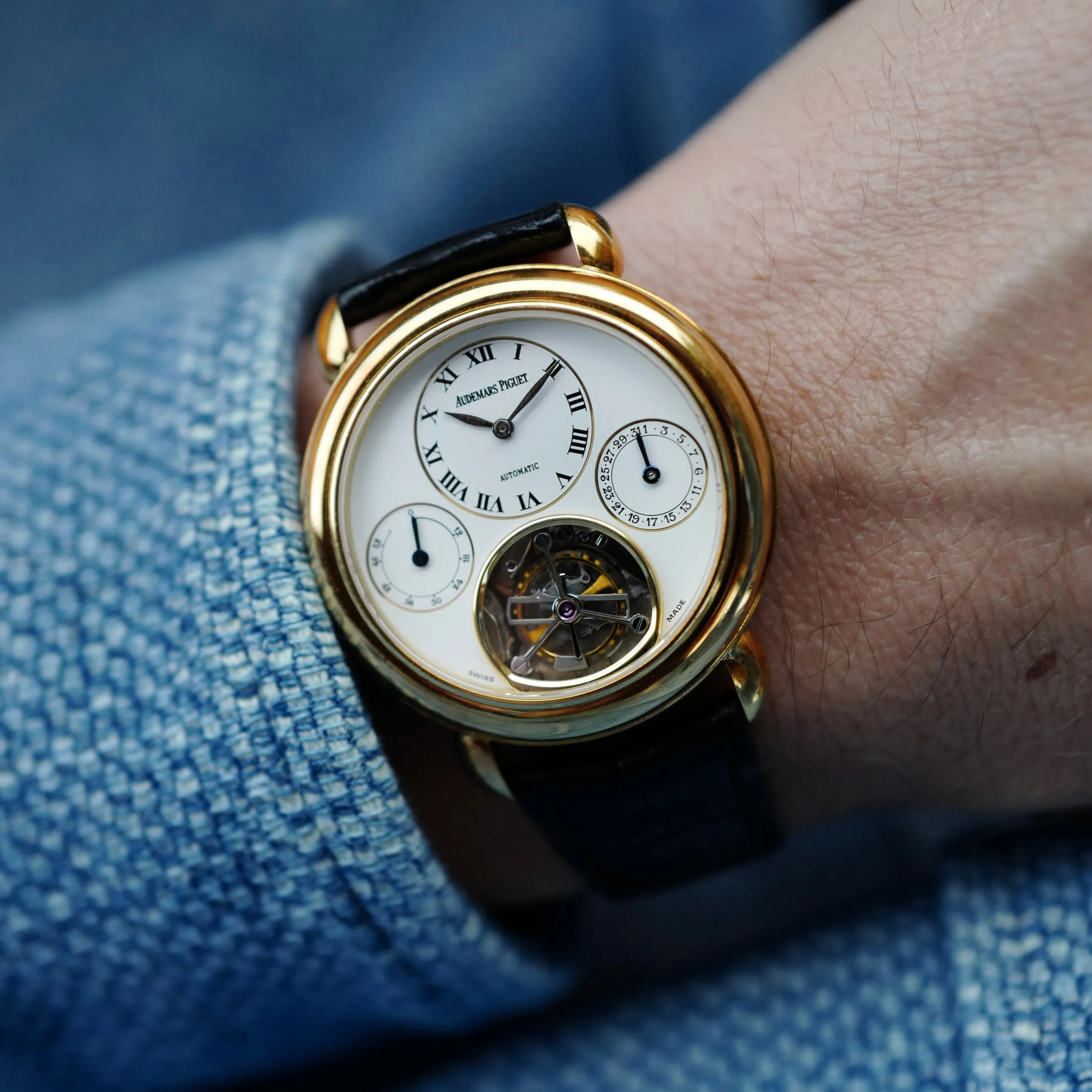 Audemars Piguet Yellow Gold Tourbillon Watch Ref. 25718BA