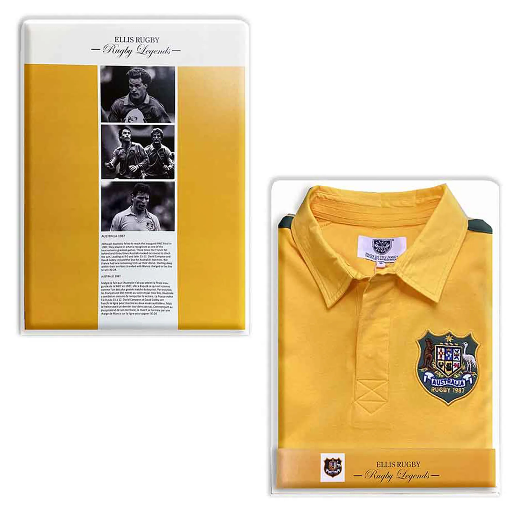 Australia 1987 Classic Rugby Shirt by Ellis Rugby