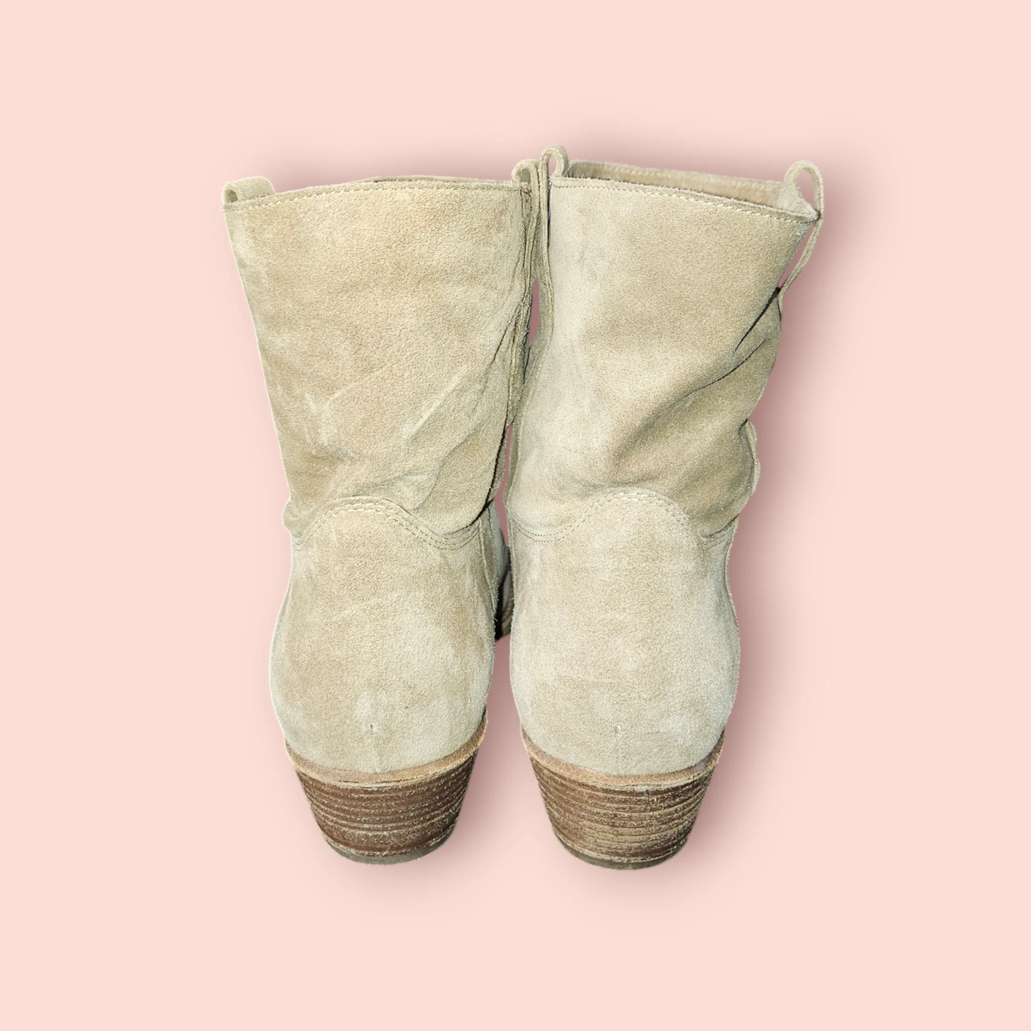 BA&SH - BIEGE CRAY ANKLE BOOTS Est. Retail Price $679
