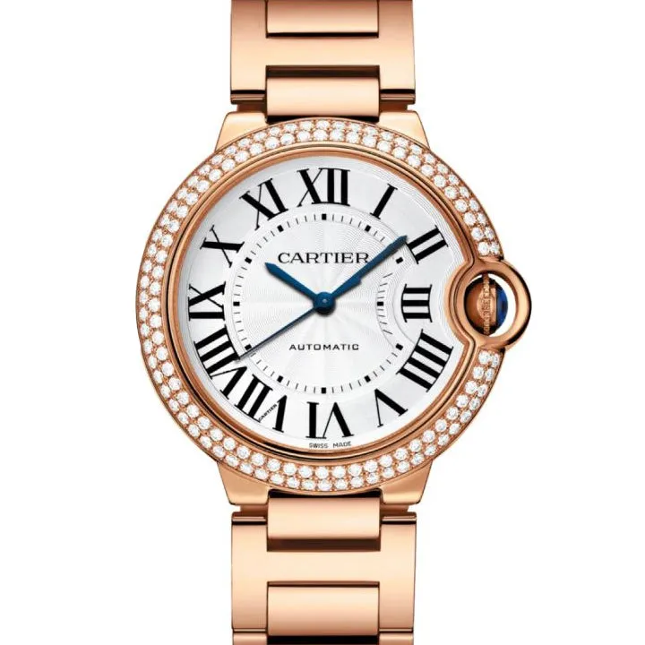 Ballon Bleu de Cartier 36 mm Pink Gold and Diamond Watch