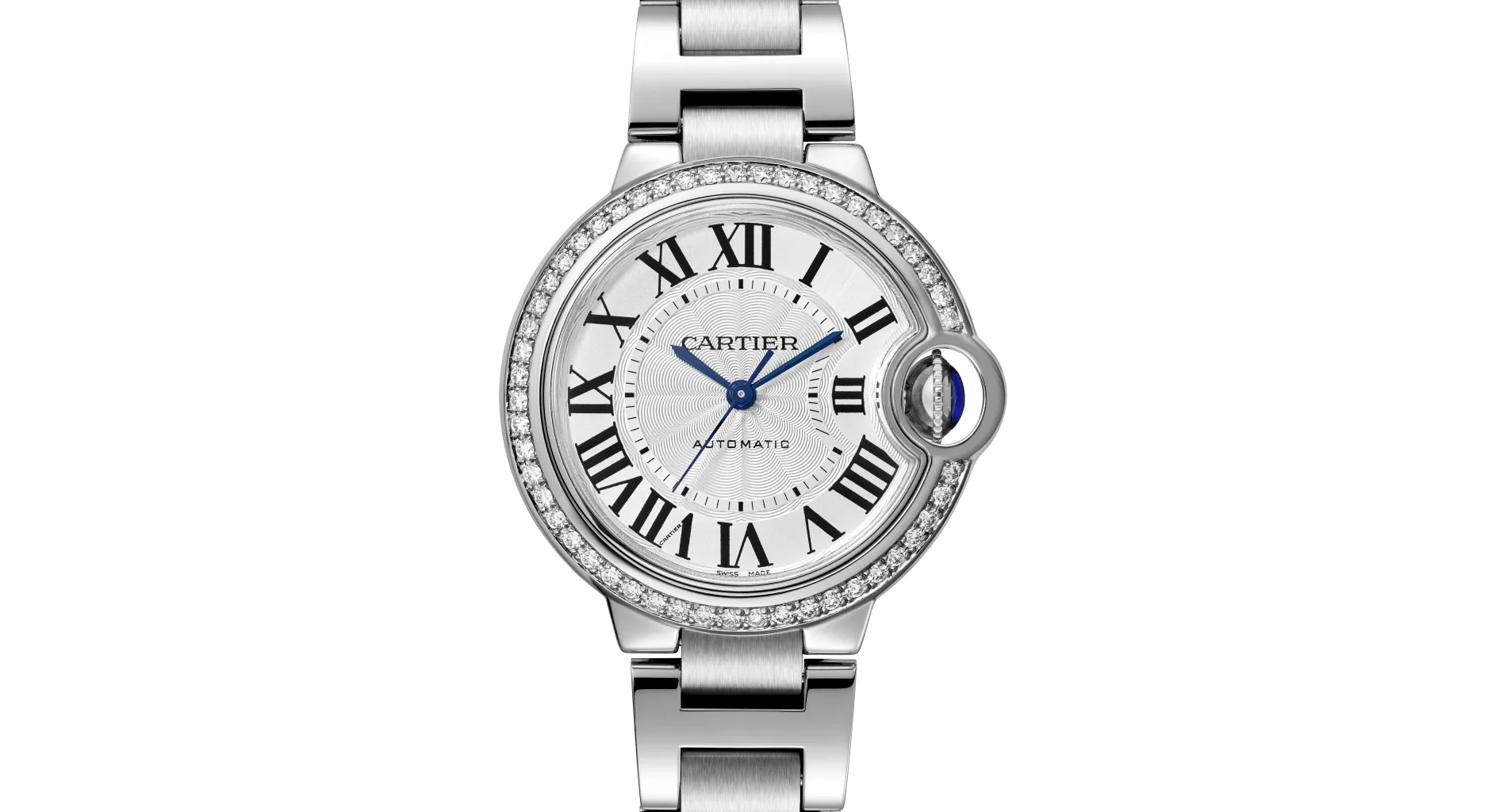 Ballon Bleu De Cartier Watch with Diamonds