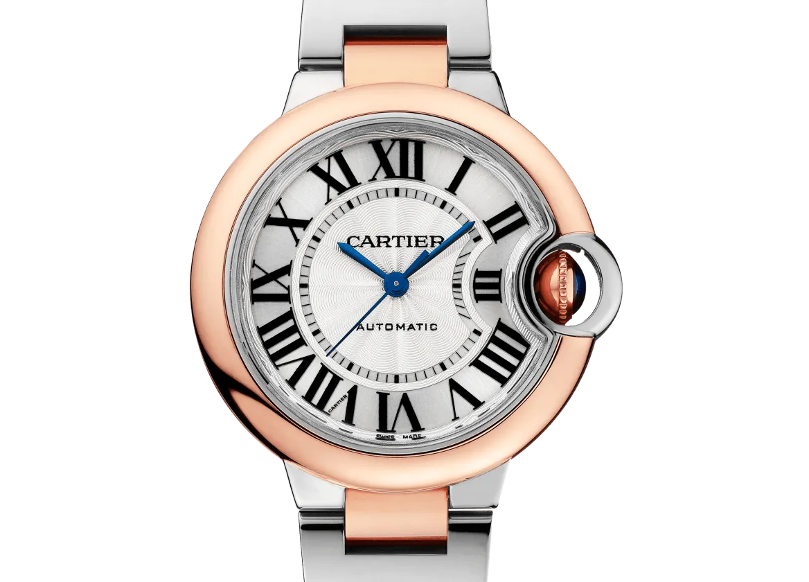 Ballon Bleu De Cartier Watch with Rose Gold