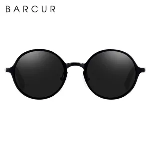 BARCUR Polarized Retro Style Round Sunglasses Unisex