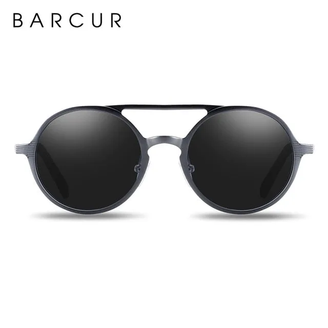 BARCUR Polarized Retro Style Round Sunglasses Unisex