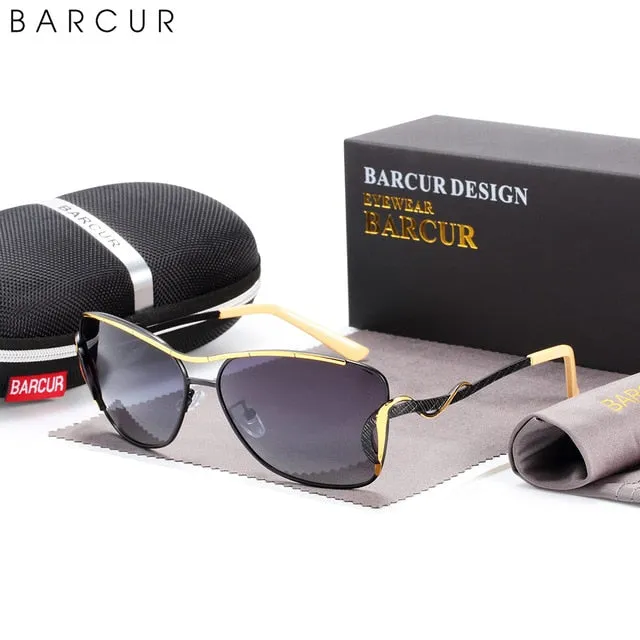 BARCUR Women's Oversized Polarized Sunglasses, UV400 Protection