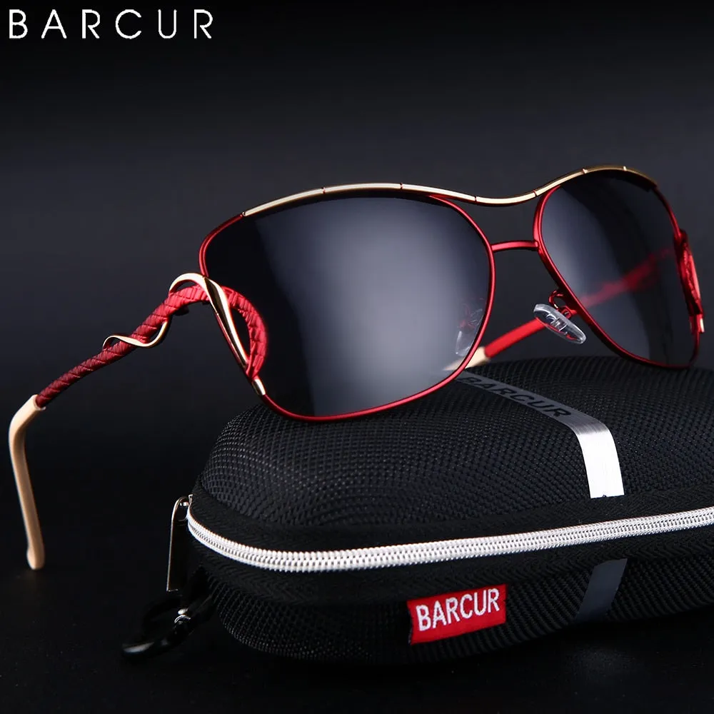 BARCUR Women's Oversized Polarized Sunglasses, UV400 Protection