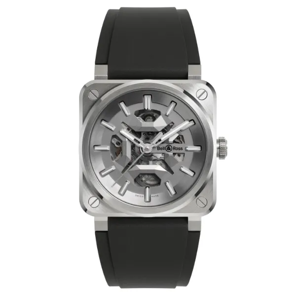 Bell & Ross BR-03 Skeleton Grey Steel - BR03A-GR-SKST/SRB