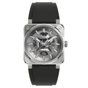 Bell & Ross BR-03 Skeleton Grey Steel - BR03A-GR-SKST/SRB