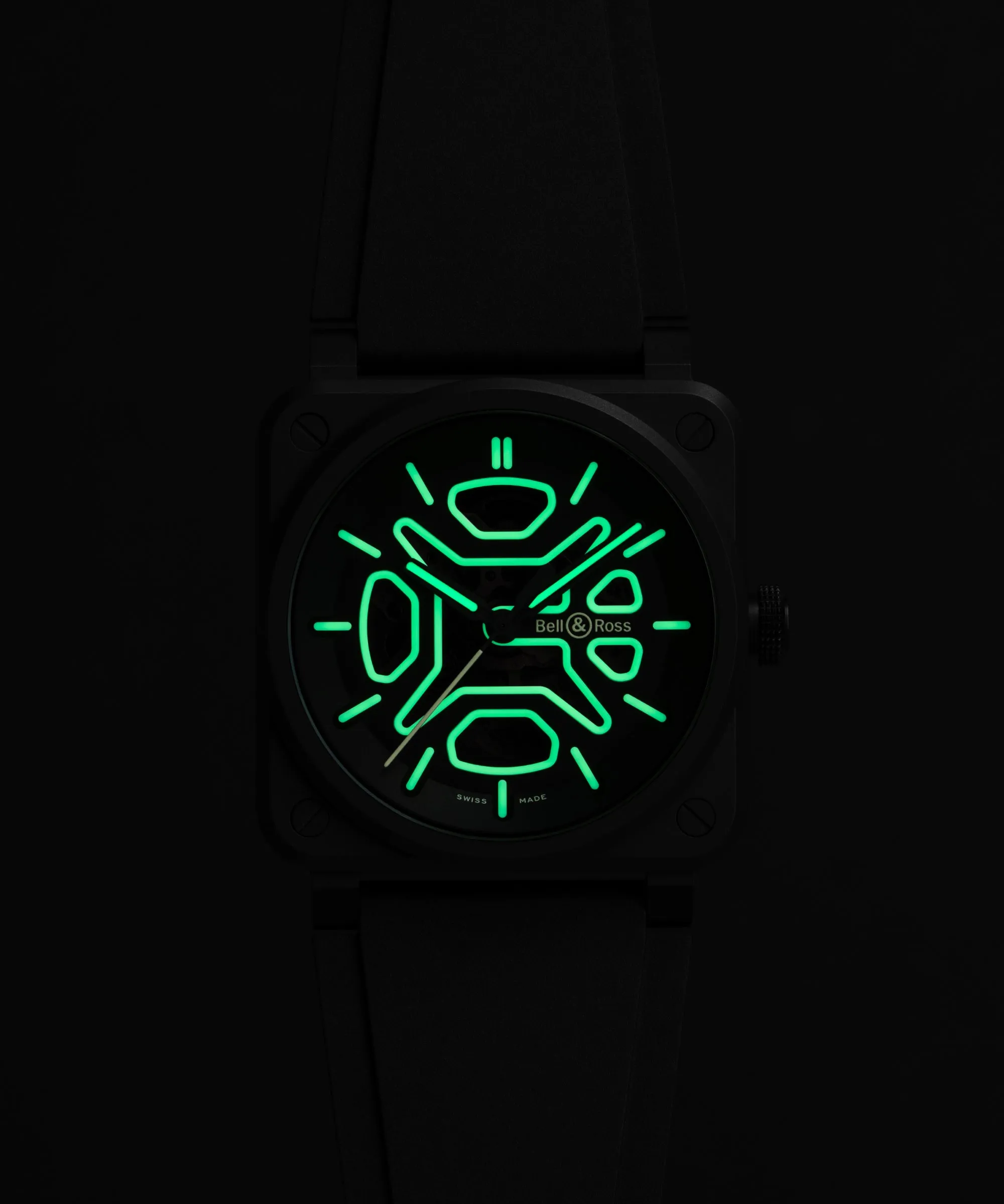 Bell & Ross BR 03 Skeleton Lum Ceramic Watch
