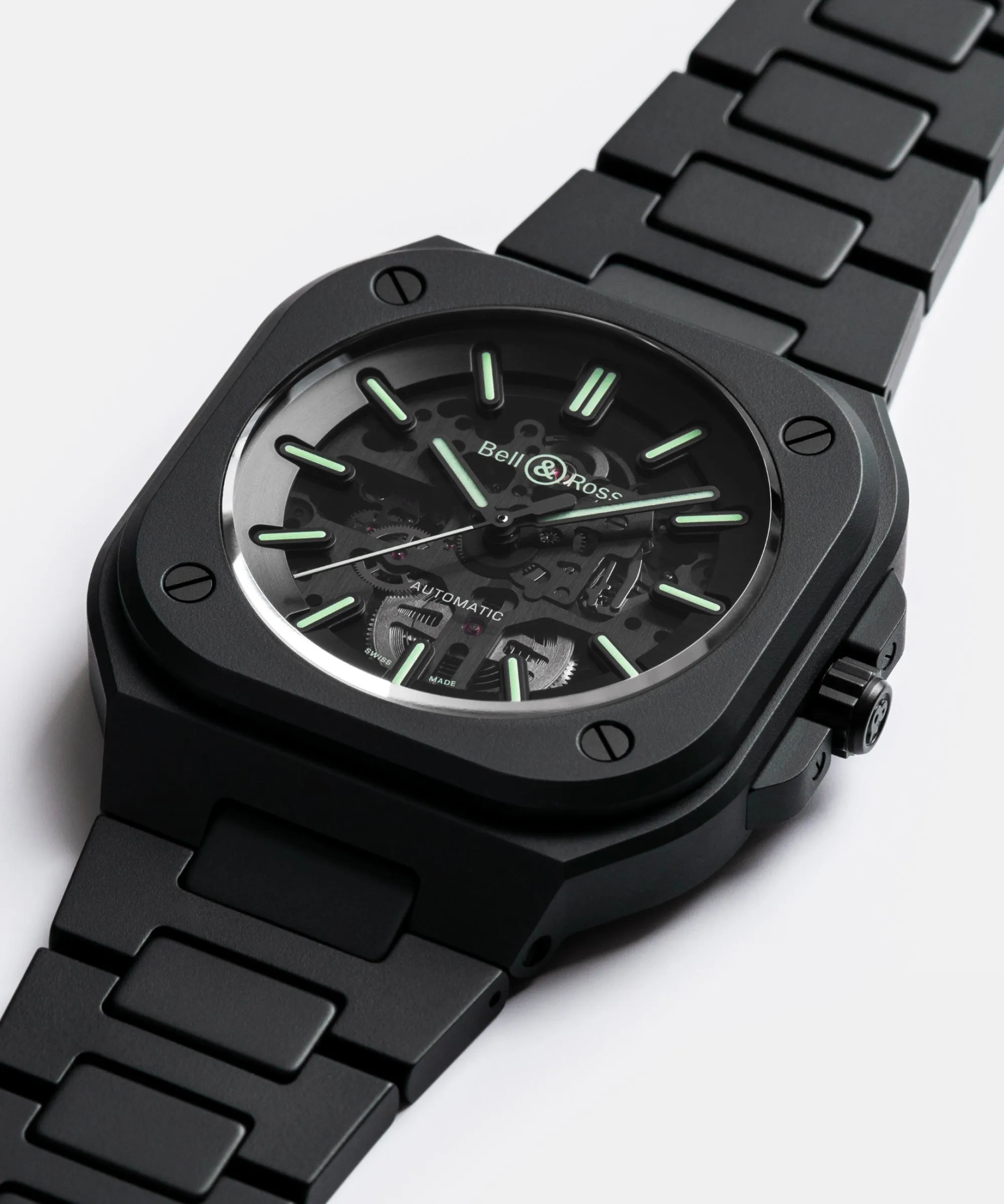 Bell & Ross BR05 Skeleton Black Lum Ceramic BR05A-BLM-SKCE/SCE