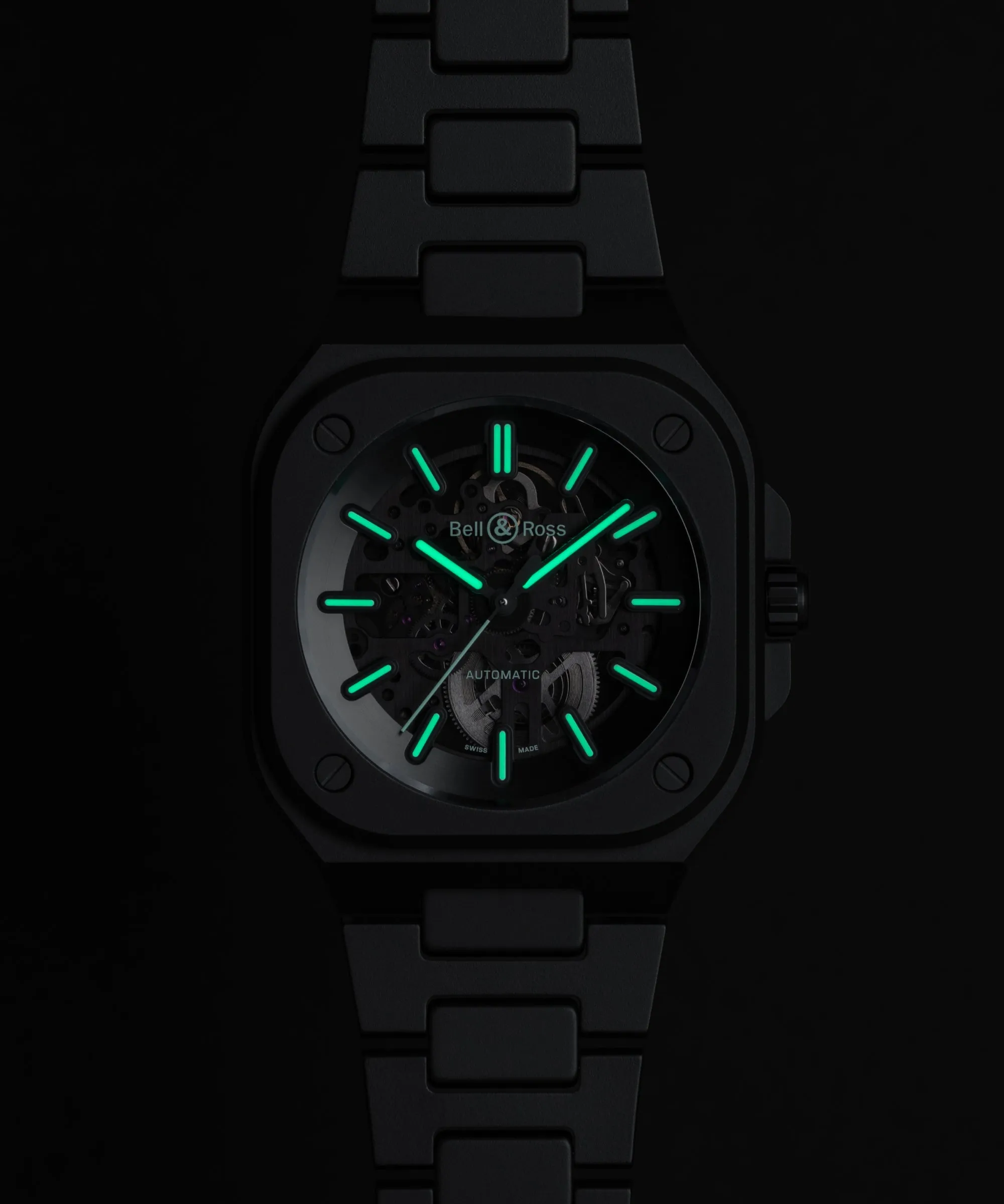 Bell & Ross BR05 Skeleton Black Lum Ceramic BR05A-BLM-SKCE/SCE