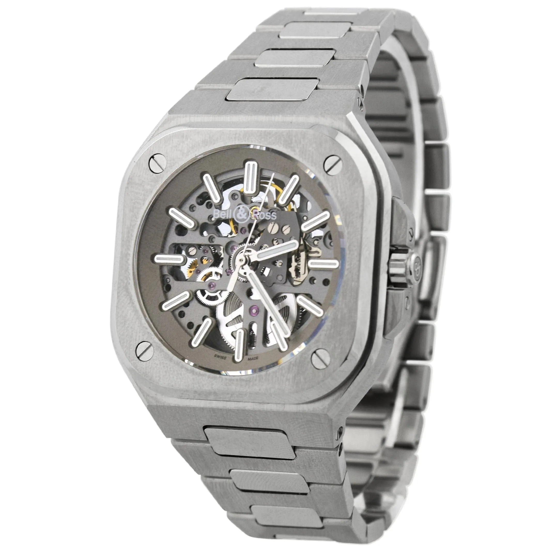 Bell & Ross Men's Limited Edition BR 05 Stainless Steel 40mm Skeleton Dial Watch Reference #: BR05A-GR-SK-ST/SST