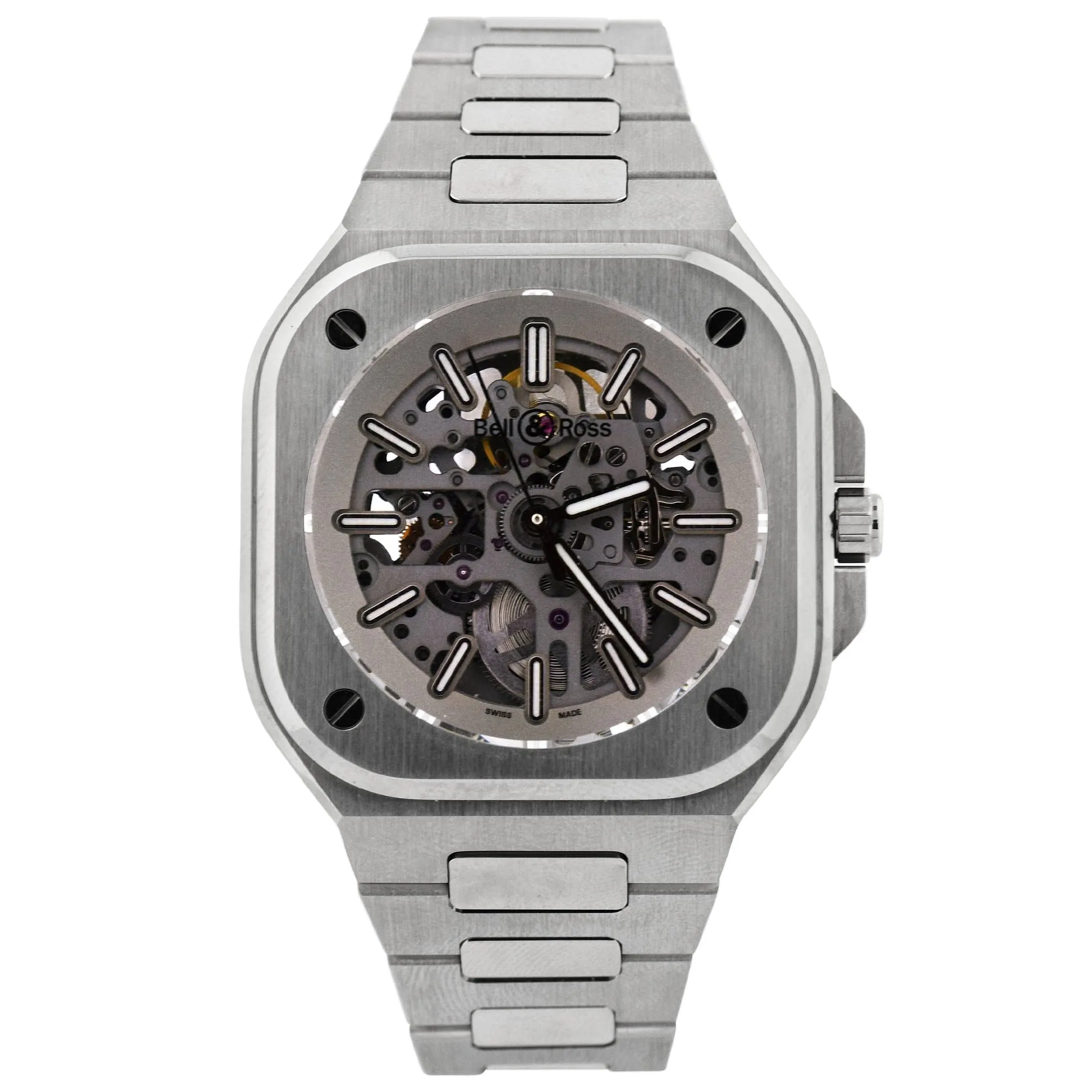 Bell & Ross Men's Limited Edition BR 05 Stainless Steel 40mm Skeleton Dial Watch Reference #: BR05A-GR-SK-ST/SST