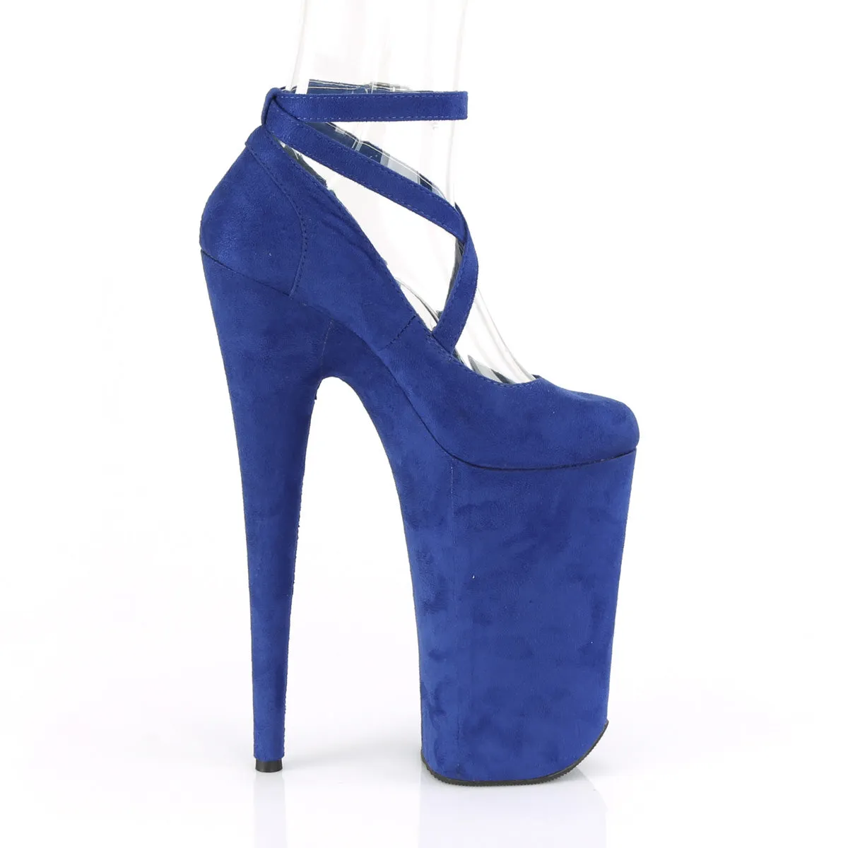 BEYOND-087FS  Royal Blue Faux Suede/Royal Blue Faux Suede